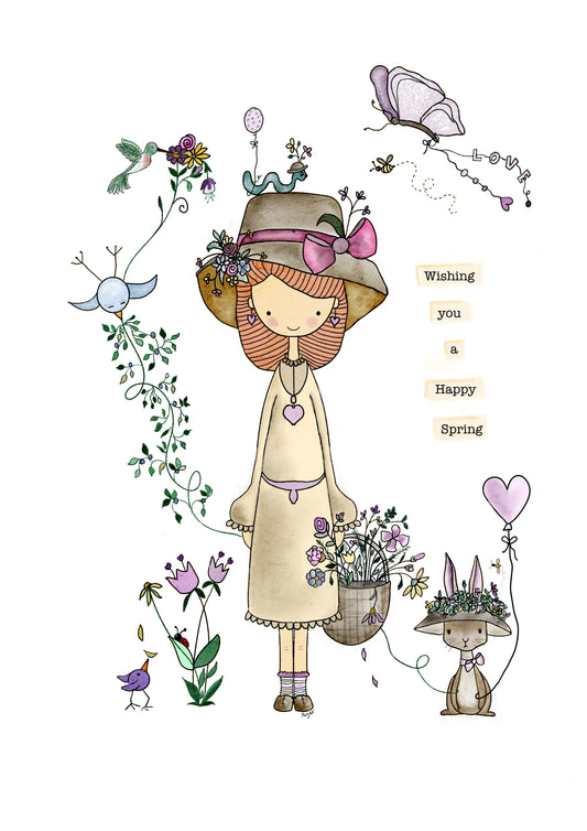 Wishing You A Happy Spring - Mary