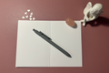 Ruby card blank interior with pen