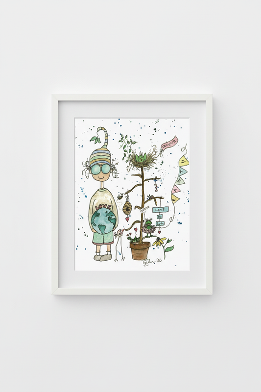 Oren framed art print