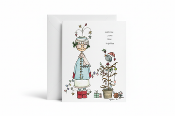 Betzy holiday greeting card with envelope